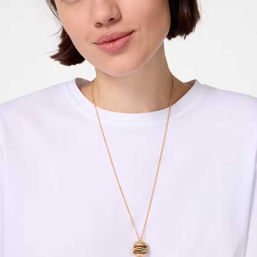 $198 Kate Spade Fast Food Burger Pendant - Picture 2 of 8